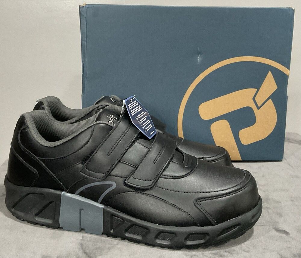Propet Men Matthew Strap Sneakers Black Size12